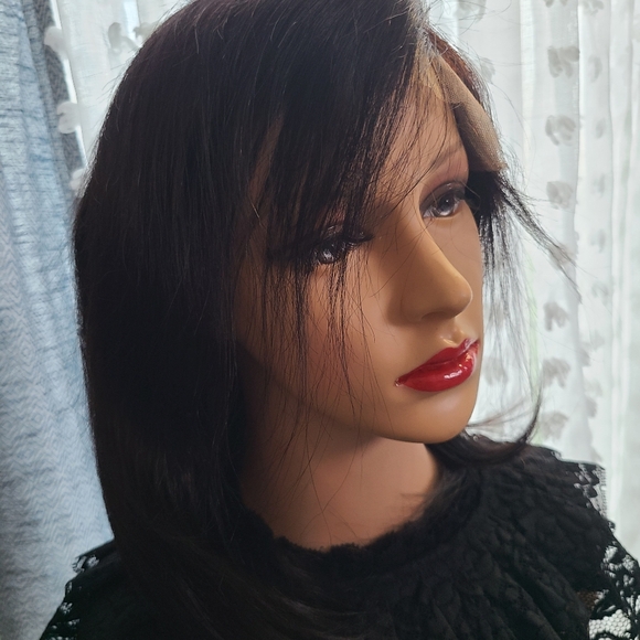 🆕️ Brand New 🌱  Natural Brown Color Quality Human Hair Wig - Picture 9 of 10